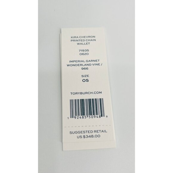 Tory Burch Kira Chevron Chain Wallet Floral Print Leather Crossbody Bag Small - Picture 16 of 16